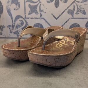 Sam Edelman Romy Platform Wedge Sandals 6.5M